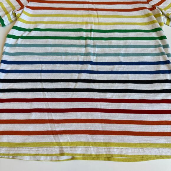 Primary Rainbow Stripe Short Sleeve Tee 12 - Picture 3 of 7